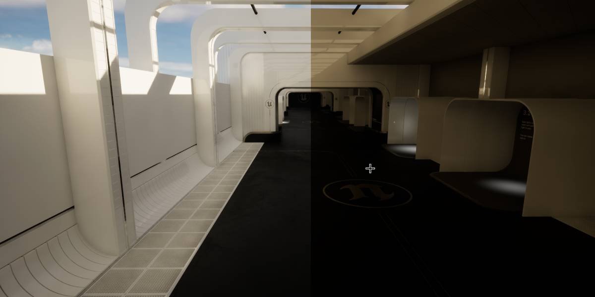 Sky light providing ambient lighting